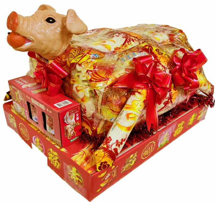 中元節普渡用麵線豬造型祭品，環保不殺生，象徵敬神與誠意